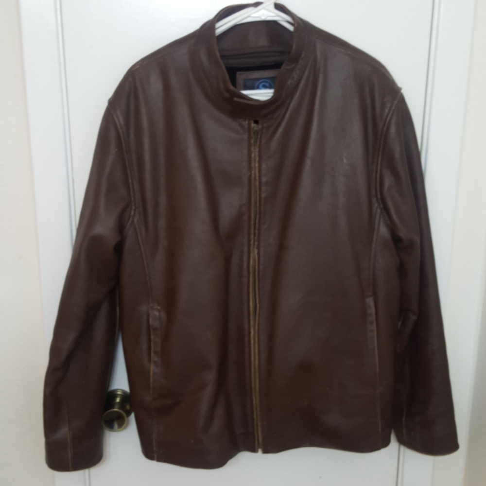Superior New York Brown Leather Jacket